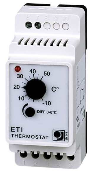 Терморегулятор для управления работой систем антиобледенения и снеготаяния и теплых полов OJ Electronics ETI 1551