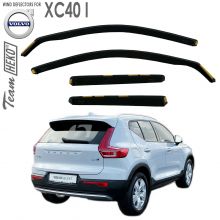Дефлекторы Volvo XC40 от 2018 - для дверей вставные Heko (Польша) - 4 шт.