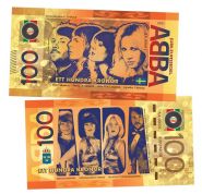 100 cronor - Sweden. ABBA (АББА. Швеция). Памятная банкнота UNC Oz