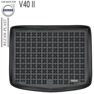 Коврик багажника Volvo V40 II резиновый Rezaw Plast - арт 232915 черный