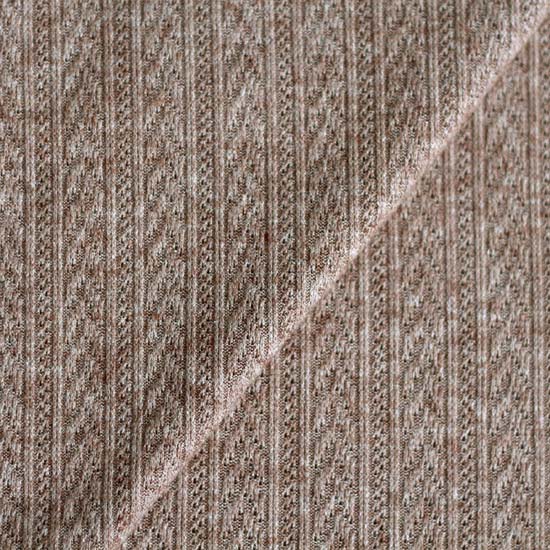 Лоскут трикотажной ткани меланж - косичка бежевый 50х37 см