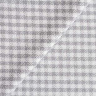 Лоскут трикотажной ткани Пальтовая ткань - Клетка серая 50х37 см