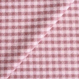 Лоскут трикотажной ткани Пальтовая ткань - Клетка розовая 50х37 см