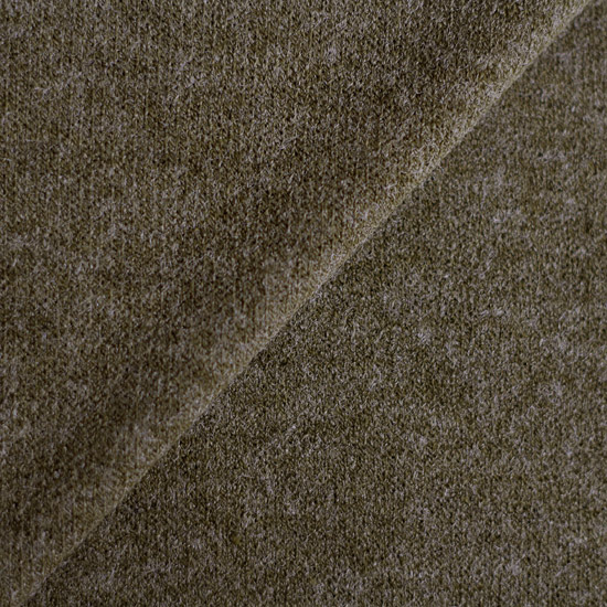 Лоскут трикотажной ткани Ангора - Оливковый меланж 50х37 см