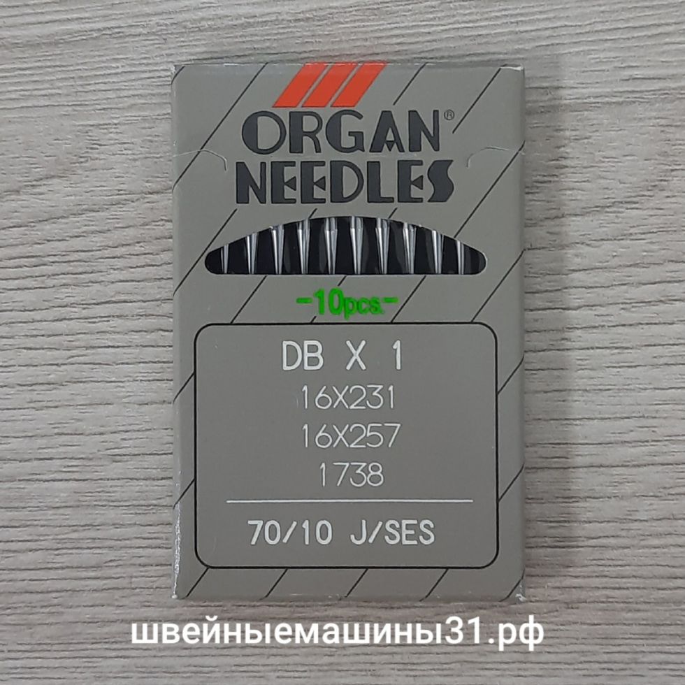 Иглы Organ DB х 1 J / SES  № 70, для трикотажа 10 шт. цена 200 руб.