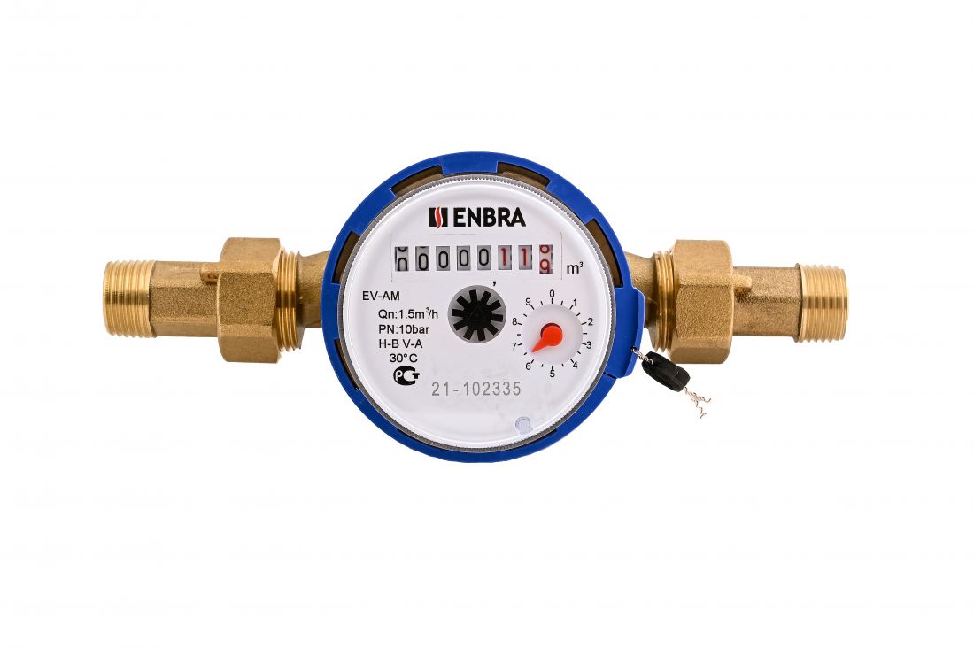 Водосчетчк ENBRA Ду 15 с КМЧ Холодная вода