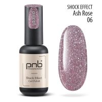 Гель-лак светоотражающий #06 PNB Shock Effect , 8мл (Ash rose)