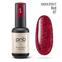 Гель-лак светоотражающий #07 PNB Shock Effect , 8мл (Red)