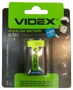 батарейка крона VIDEX 6LR61/9V (алкалиновая)
