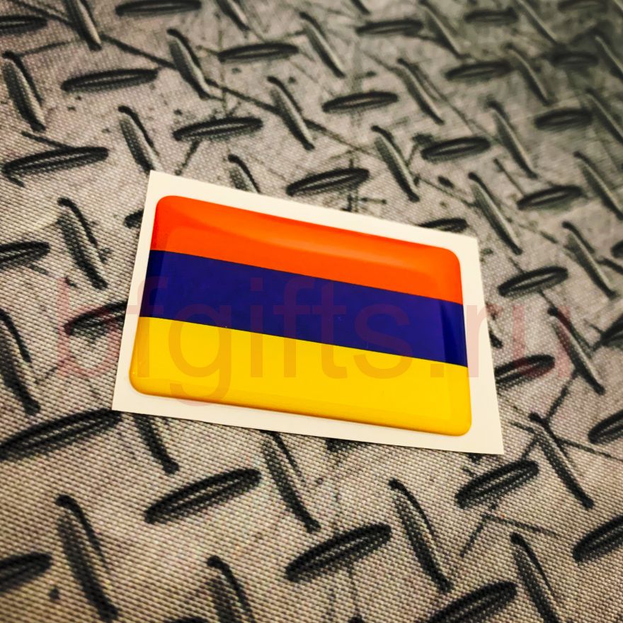 Объемная наклейка Флаг Армении