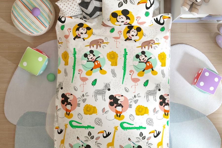 Поплин 1.5 спальный [в ассортименте] Комплект постельного белья DISNEY Funny Mickey постельное белье