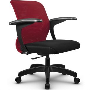 Компьютерное кресло Метта SU-M-4P красный, сетка/ткань