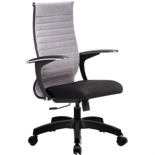 Кресло для руководителя Метта Комплект 20 светло-серый, ткань
