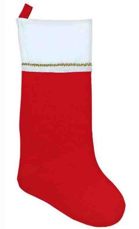 Носок для подарков фетр красный (86 см)