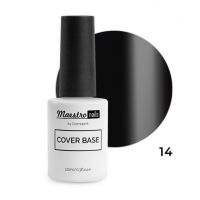 Камуфлирующая база Maestro nails, № 14 - 10 мл черная