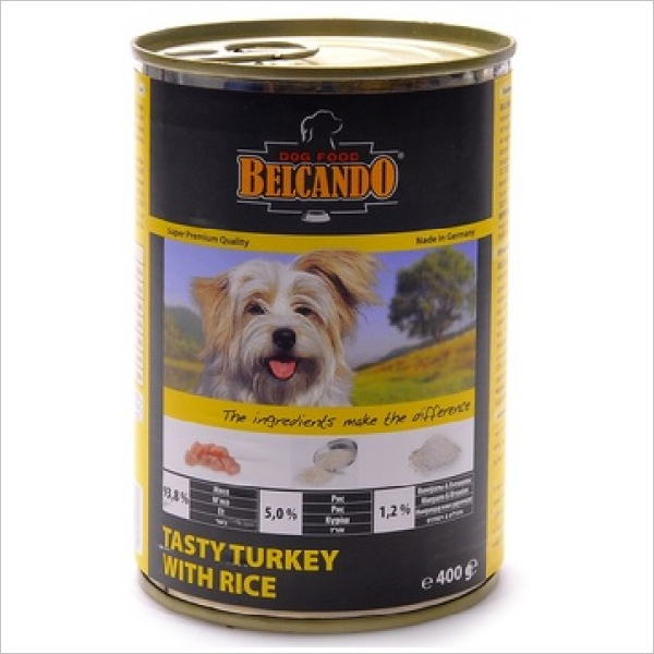 Влажный корм для собак всех пород Belcando с индейкой и рисом