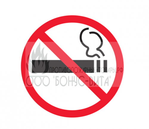 T129.2 Знак о запрете курения табака, потребления никотиносодержащей продукции (Пластик 200х200мм)