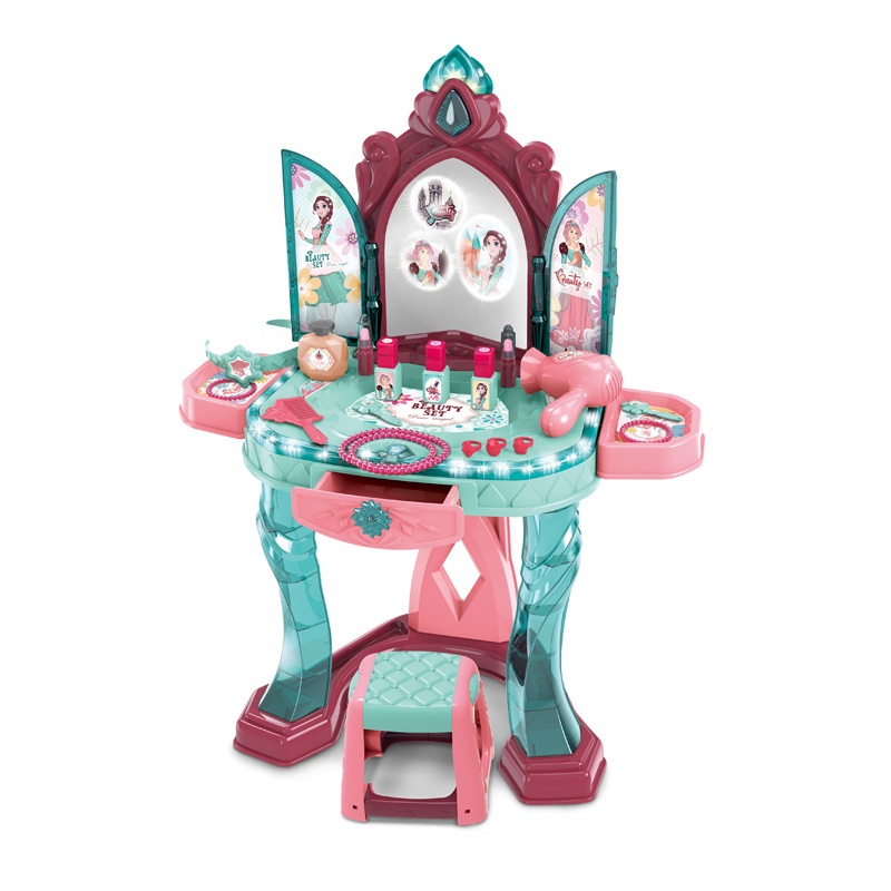 Детское трюмо туалетный столик Изумрудный город со стульчиком (008-988)