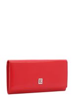 Женский кожаный кошелек красного цвета ELEGANZZA Z5621-2596-01-00034671