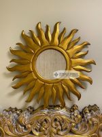 Зеркало "Солнце" 80 см, золото