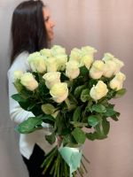 Роза белая 60 см (от 9 штук)