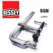 Высокоэффективная струбцина для работы с металлом ширина зажима 800 мм  рейка 34 х 13 мм SGM BESSEY BE-SG80M