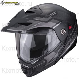 Шлем Scorpion ADX-2 Carrera, Черный матовый с серым