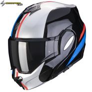 Шлем Scorpion EXO-Tech Forza, Черно-серо-красный