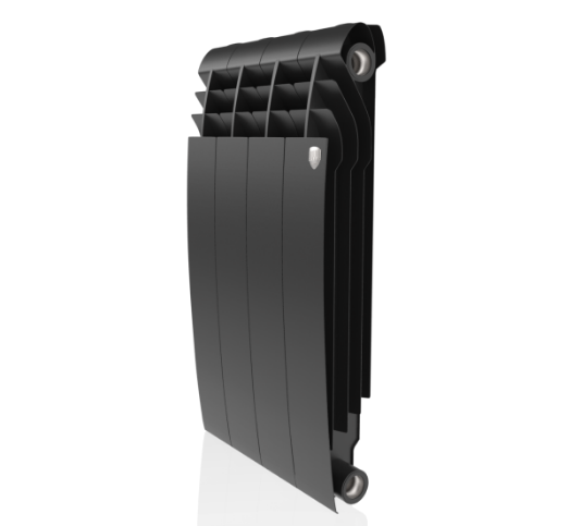 Радиатор биметаллический Royal Thermo BiLiner 500 Noir Sable – 4 секции, 7 м2, боковое подключение