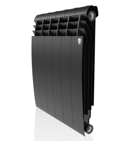 Радиатор биметаллический Royal Thermo BiLiner 500 Noir Sable – 6 секций, 10 м2, боковое подключение