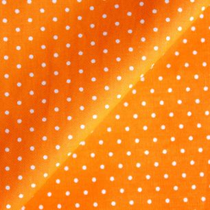 Хлопок мелкий горошек на оранжевом 50x37