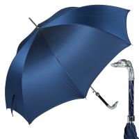Зонт-трость Pasotti Bracco Silver Oxford Blu