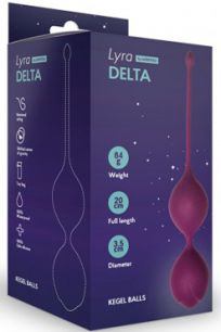 Вагинальные шарики Le Frivole Lyra Delta фиолетовые