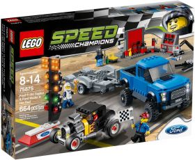 Lego Speed Champions 75875 Ford F-150 Raptor и гоночный автомобиль Ford