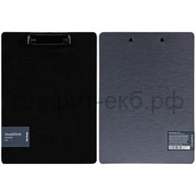 Папка-доска А4 Berlingo Steel&Style /черная/серебристый металлик планшет PPf_93112