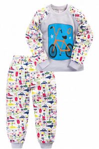 Пижама для мальчика от SladikMladik с принтом велосипеда