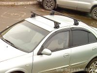 Багажник на крышу Nissan Almera Classic, Lux, прямоугольные стальные дуги
