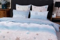 Бязь [голубой] Звездочки постельное белье