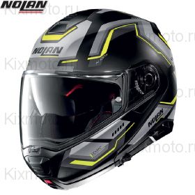 Шлем Nolan N100.5 Upwind, Черно-желтый