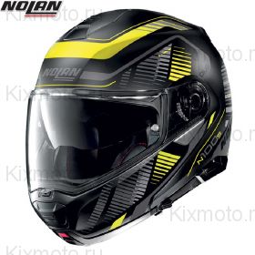 Шлем Nolan N100.5 Plus Starboard, Черно-желтый матовый