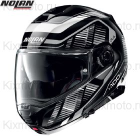Шлем Nolan N100.5 Plus Starboard, Черно-серый матовый
