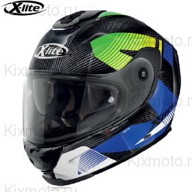 Шлем X-Lite X-903 Ultra Carbon Archer, Сине-зеленый