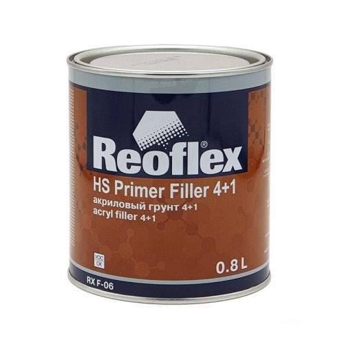 Грунт Reoflex акриловый 4+1 черный 0,8л. без отв.