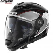 Шлем Nolan N70-2 GT Lakota, Черно-серо-красный
