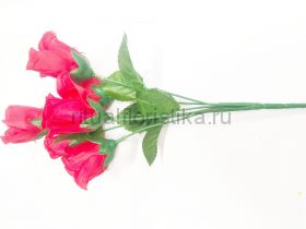 Искусственный букет розы 6 голов 35 см 6 расцветок