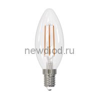 Лампа светодиодная диммируемая LED-C35-9W/4000K/E14/CL/DIM GLA01TR форма "свеча" серии Air 4000К