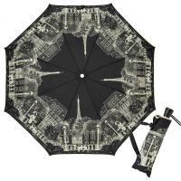 Зонт складной Guy De Jean 3405-OC Paris Noir