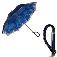 Зонт-трость Pasotti Becolore Blu Georgin Plastica