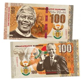 100 dollars Nelson Mandela (South Africa) — Нельсон Мандела (ЮАР)​.UNC