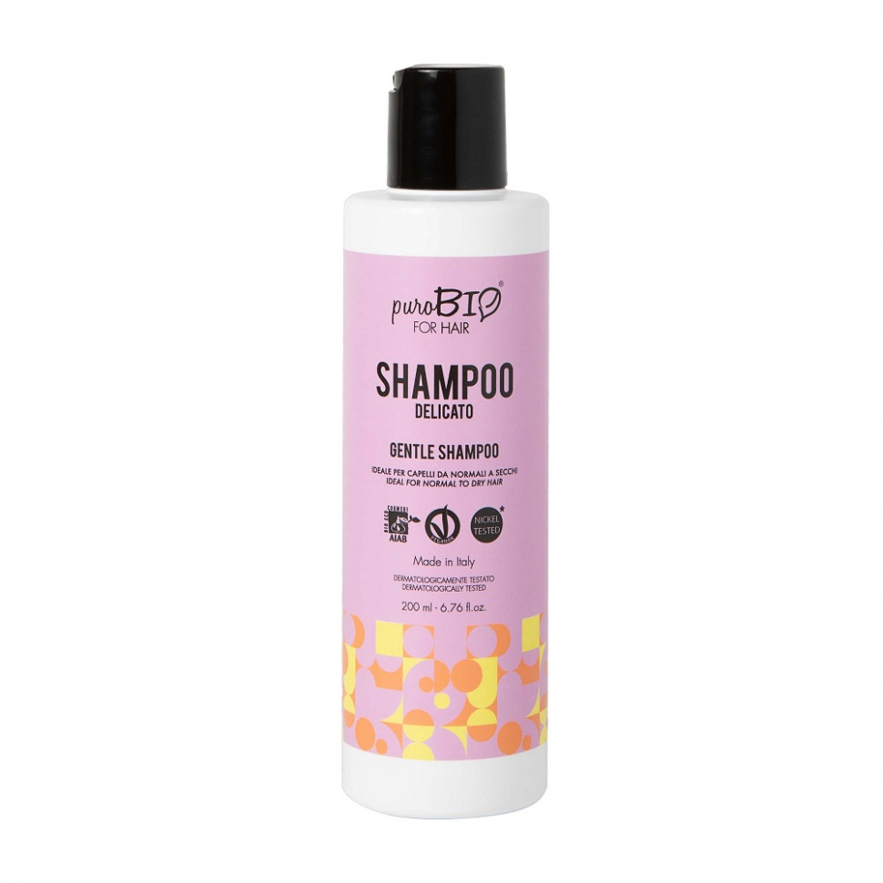 PuroBio - Мягкий шампунь для нормальных и сухих волос / Gentle Shampoo, 200 мл